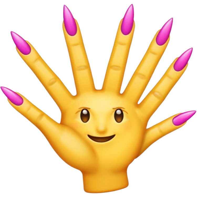 A emoji with nails  emoji