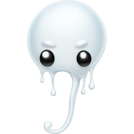 really sad sperm cell emoji
