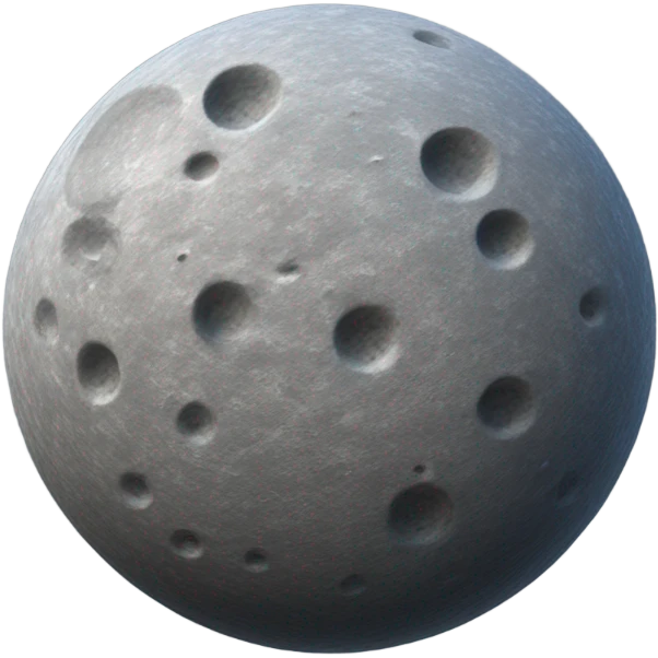 Gray planet emoji