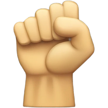 An icon of a raised fist or a warning triangle to represent crimes involving physical harm emoji