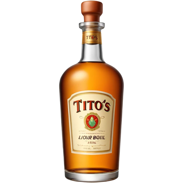 Tito’s liquor bottle emoji