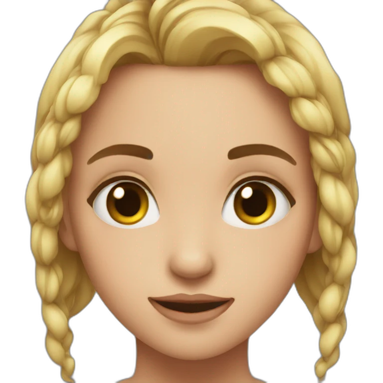 girl  blink emoji