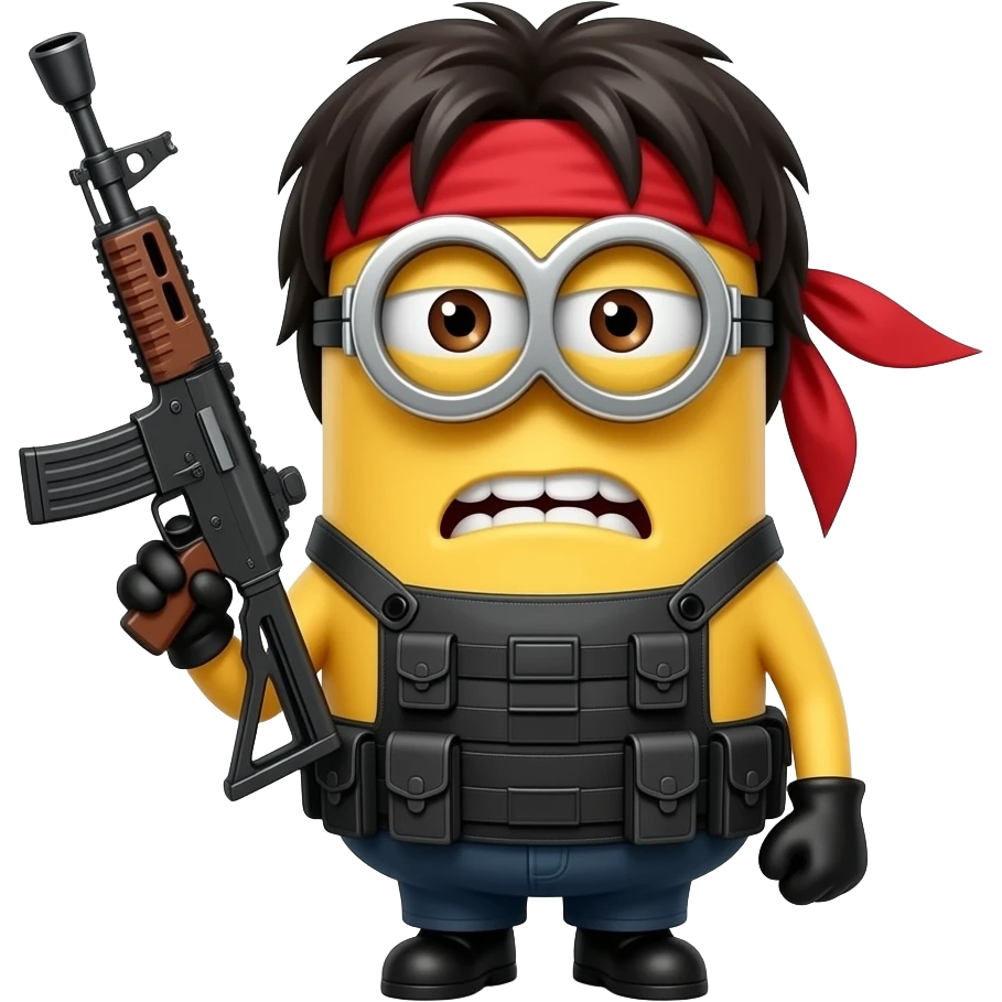 Rambo Minnion emoji