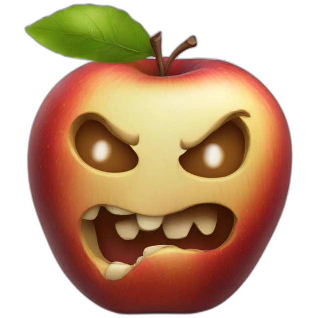 Rotten apple emoji
