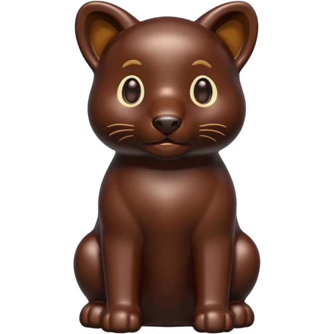 chocolate animal statue emoji