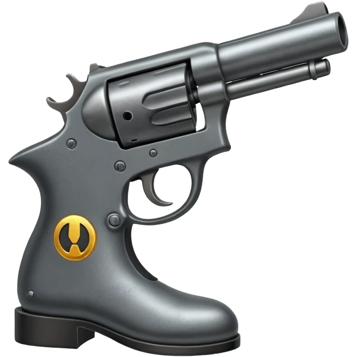 gun pointing at foot emoji