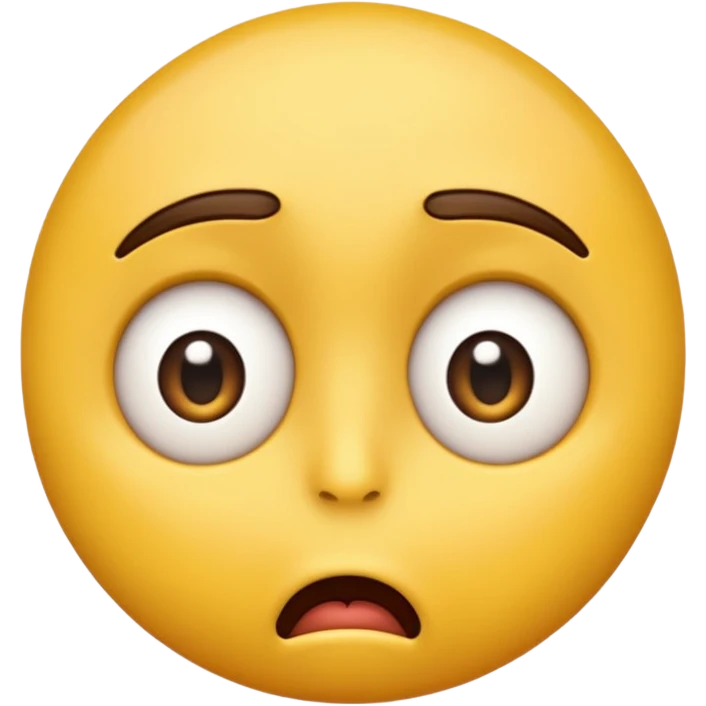 confused yellow faced emoji emoji