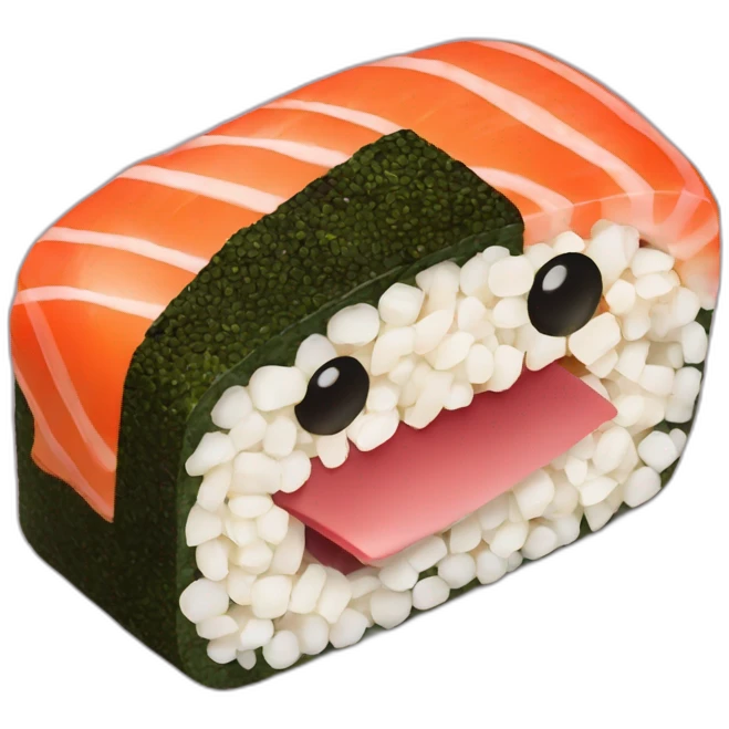 spam sushi with nori  emoji