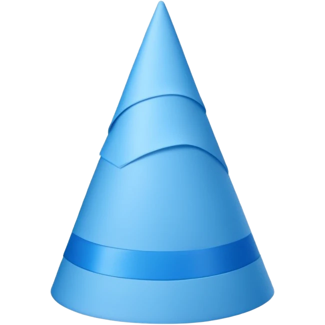 blue birthday hat emoji