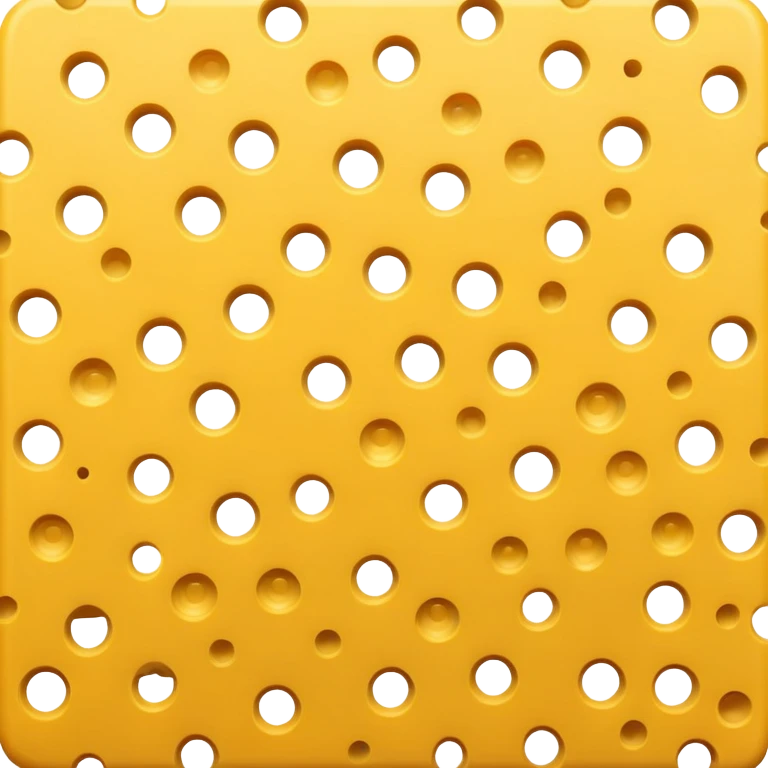 Swiss cheese with many holes emoji