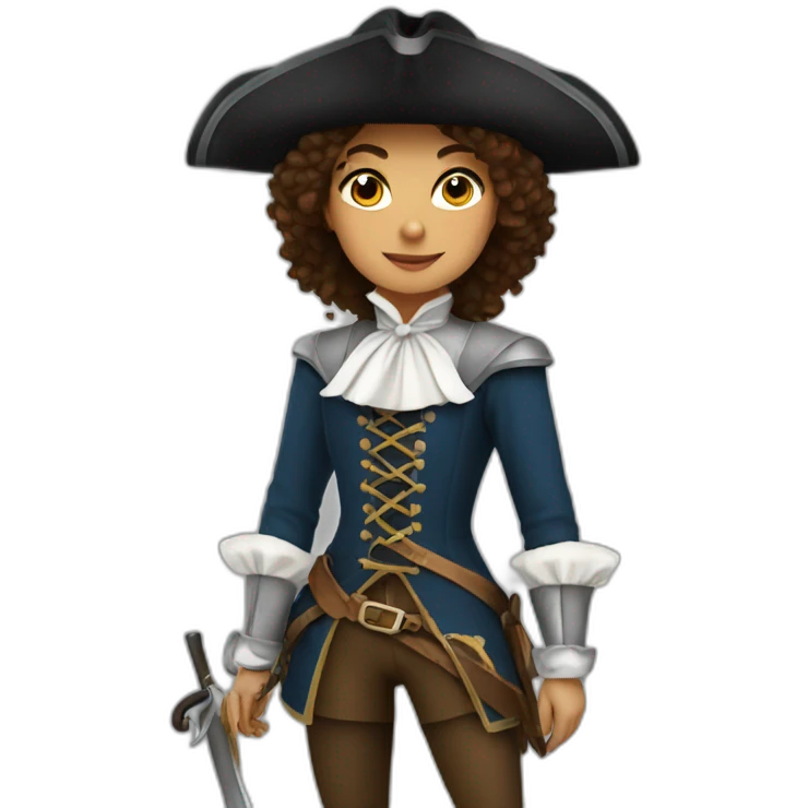 musketeer female emoji