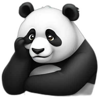 panda facepalm emoji