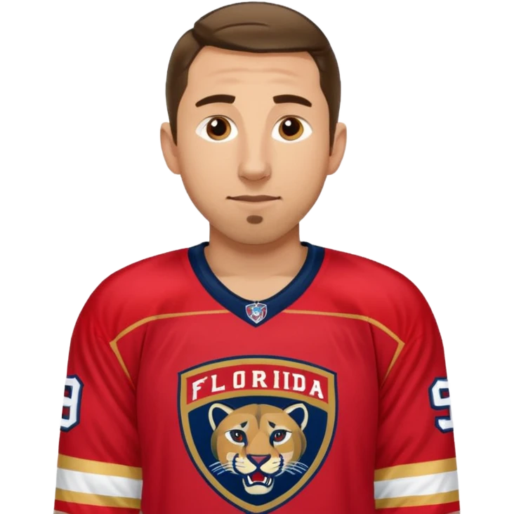 Brad Marchand wearing Fla panthers jerse emoji