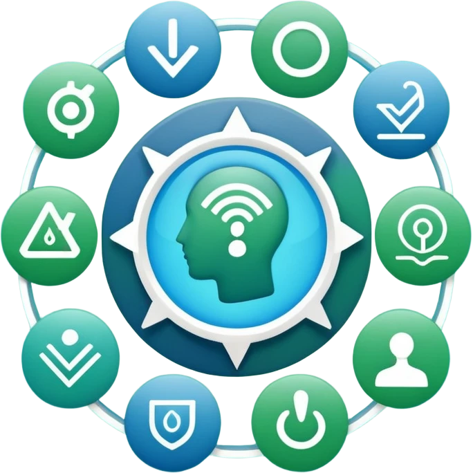 a "becoming a consulting expert" trainning using symbols instead of people emoji