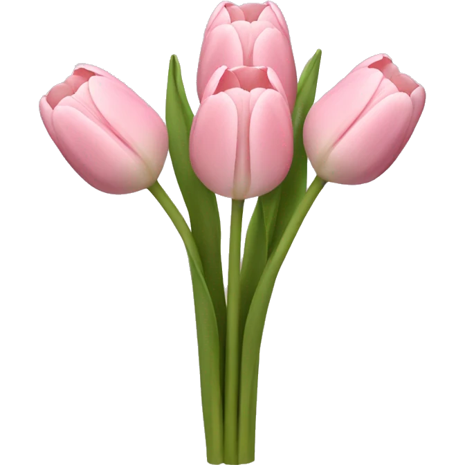 Pale pink tulip bouquet  emoji