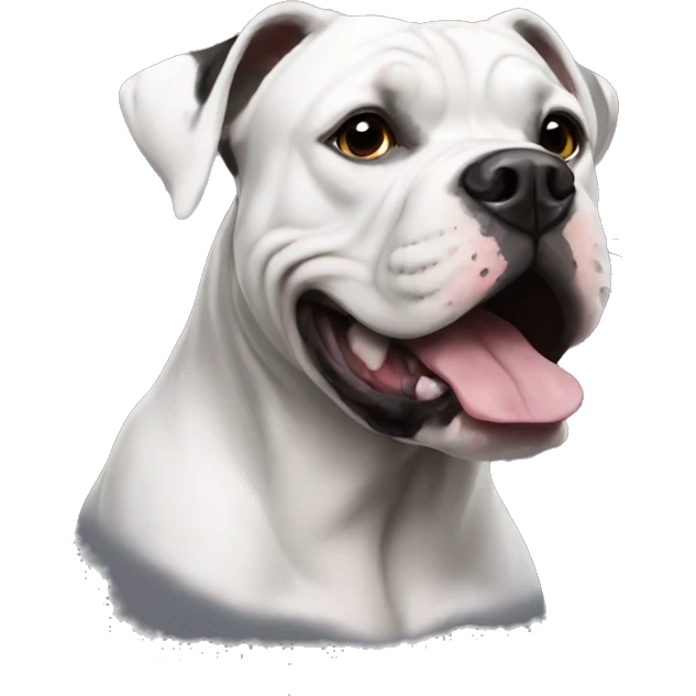 Solid Black American Bulldog emoji