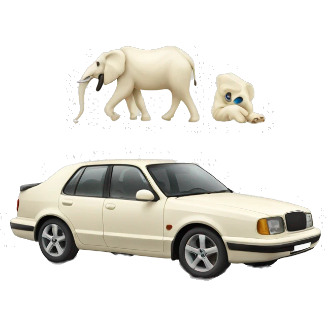 ivory converts car  emoji