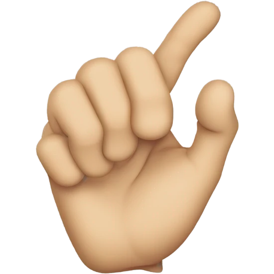 hook finger in front of mouth emoji