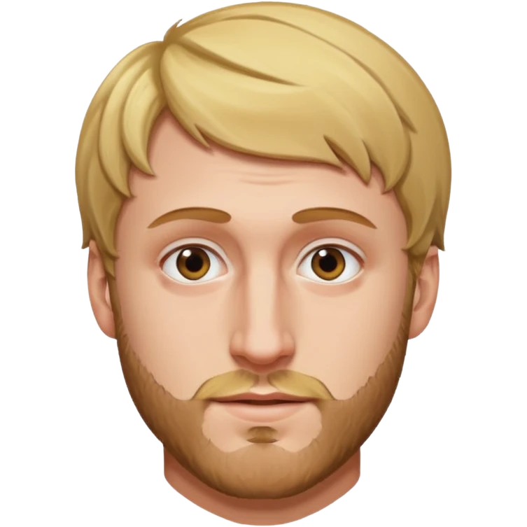 Logan Paul with a short beard emoji