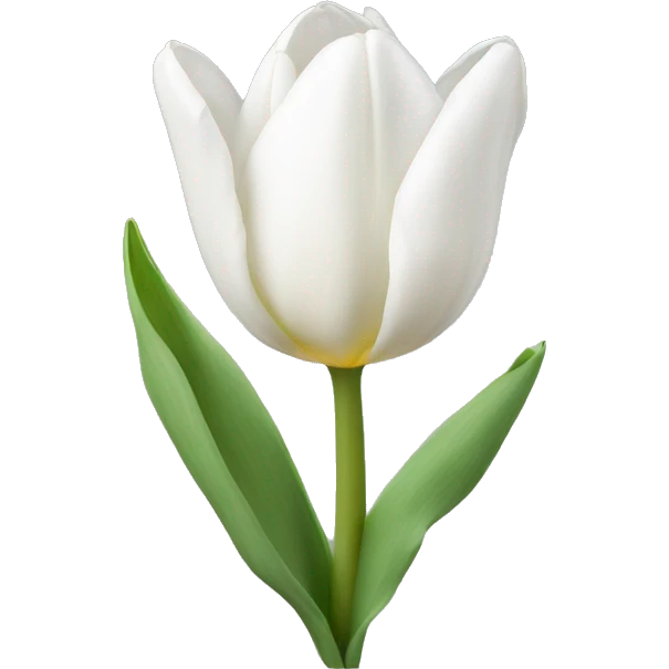 White tulip  emoji