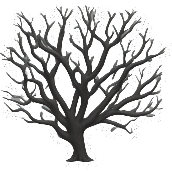 black tree emoji
