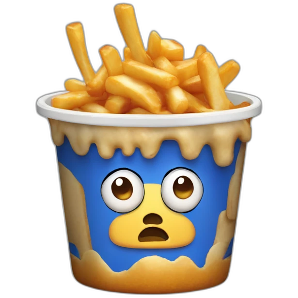 Poutine qui pleure emoji