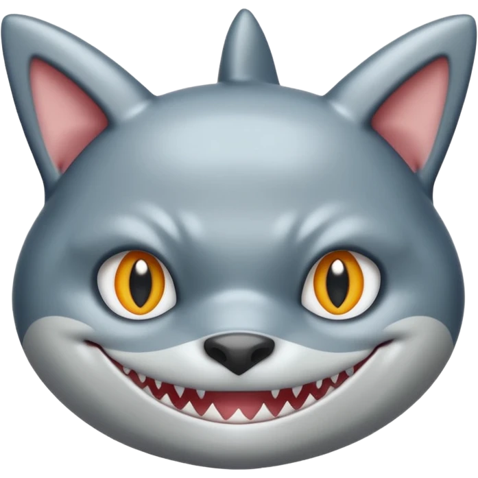 shark with a cat face emoji