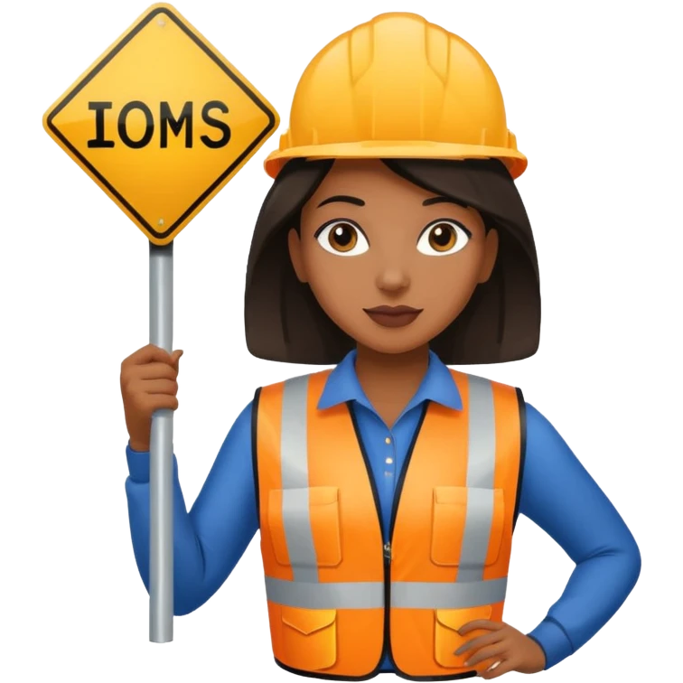 Street Sign Maker black woman emoji