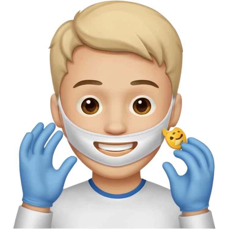 Un homme heureux qui enlève son masque de personne heureuse mais qui est malheureux au fond emoji