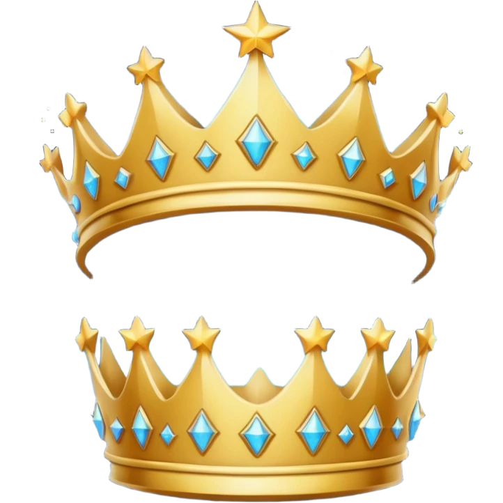 galaxy crown without a face emoji