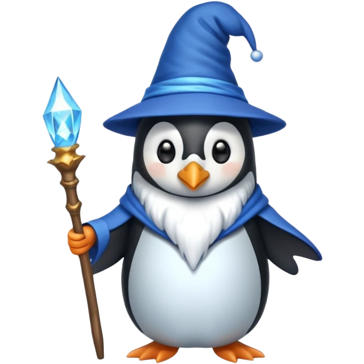 Penguin Wizard emoji
