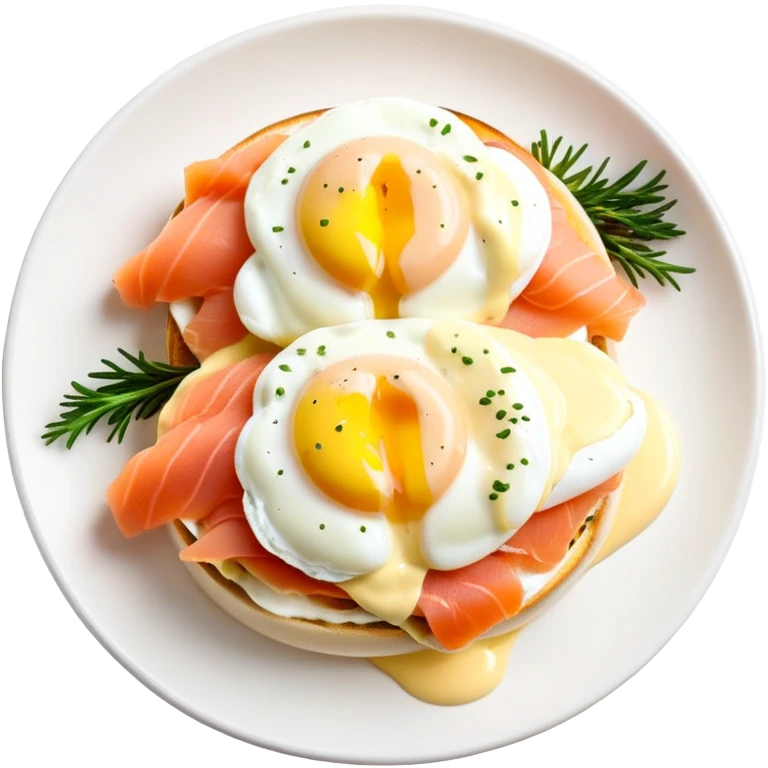 Eggs benedict with smoked salmon emoji