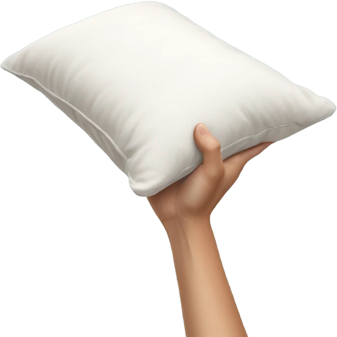 hand throw a pillow emoji