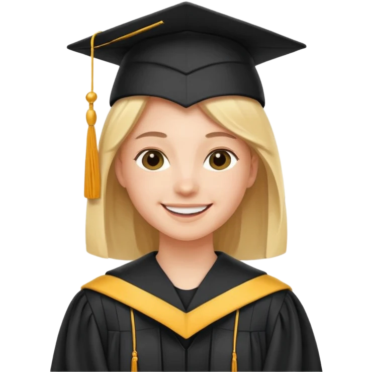 A graduated student of pedagogical college after 10 years emoji