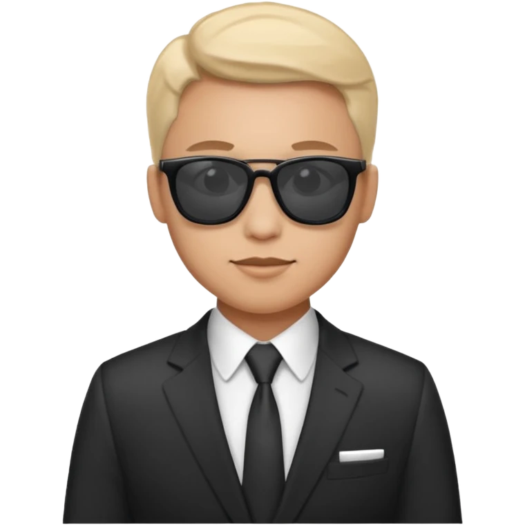 Office worker in a suit and wearing sunglasses emoji