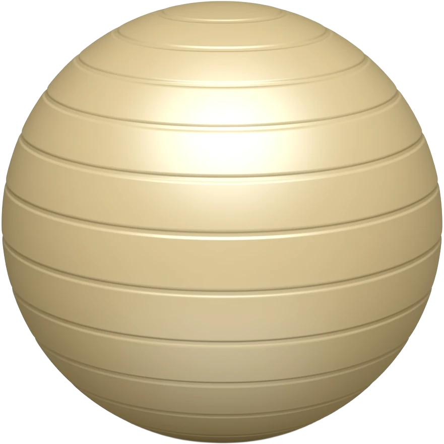 Bola beige pilates emoji