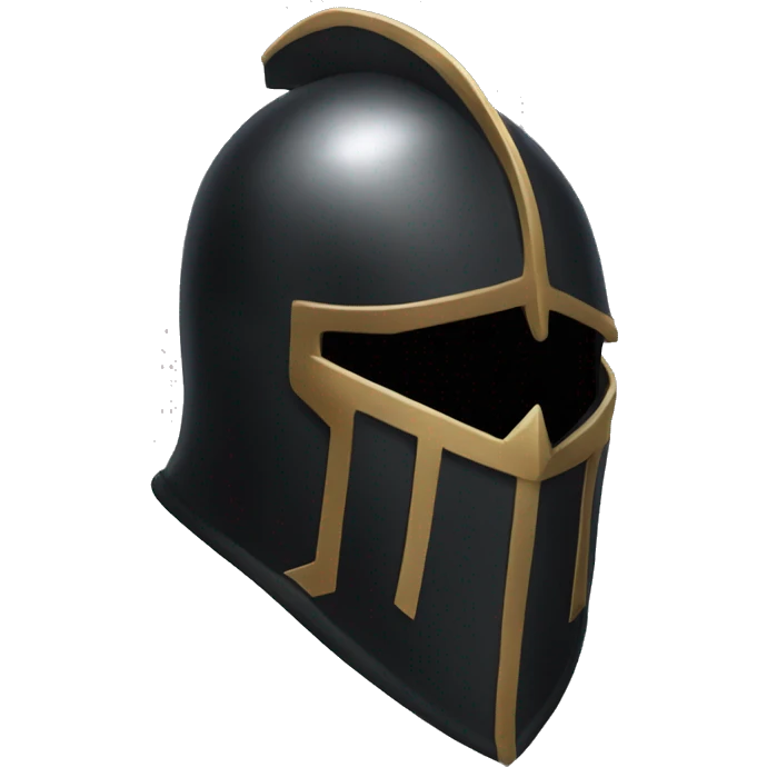 A buff black knight full cover helm emoji