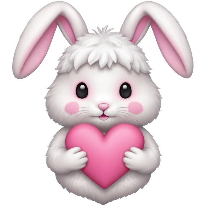 Cute Bunny heart  emoji