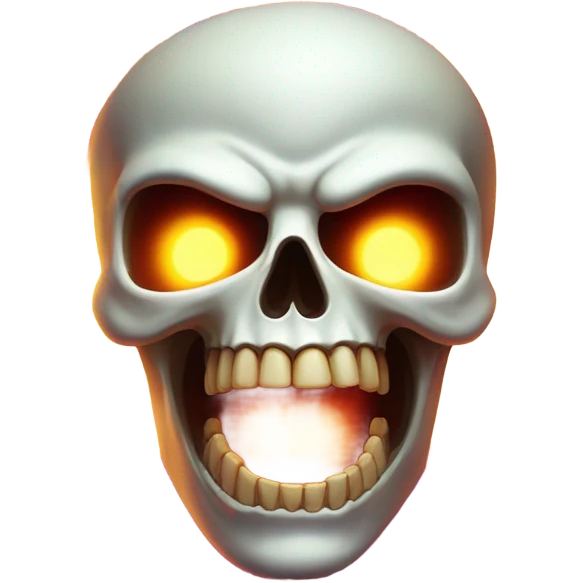 Flaming skull emoji