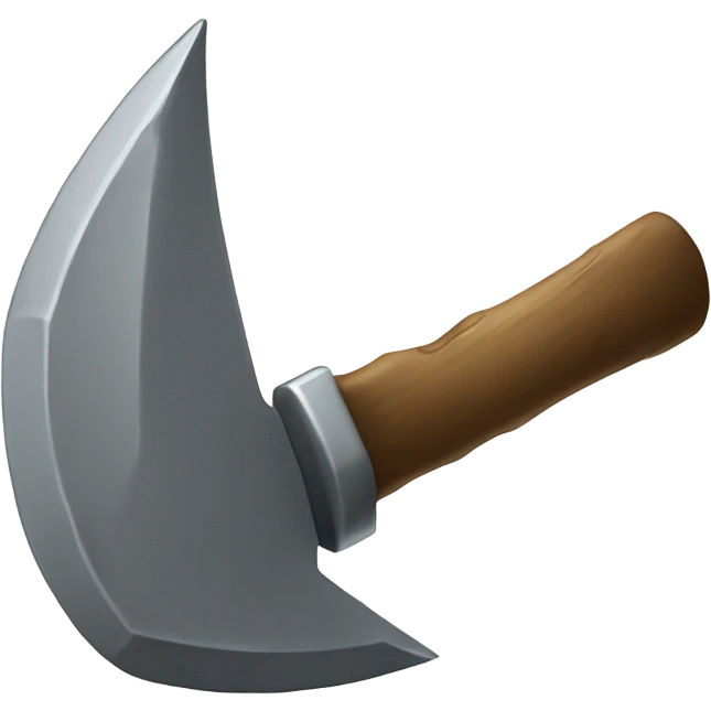 a pickaxe encraved with diamodns emoji