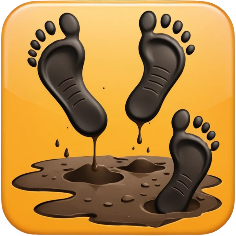 black footprints emoji