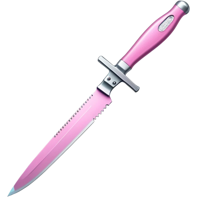 glitter pink knife emoji