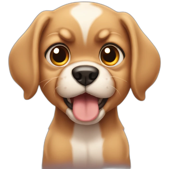Angry puppy emoji