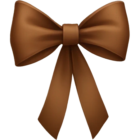 Brown bow emoji