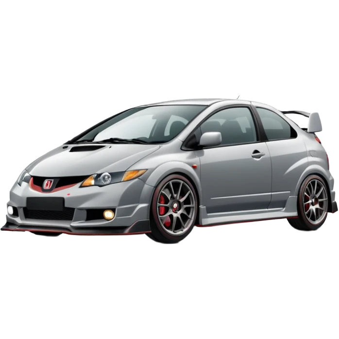 2004 grey Honda civic type r no body kit emoji