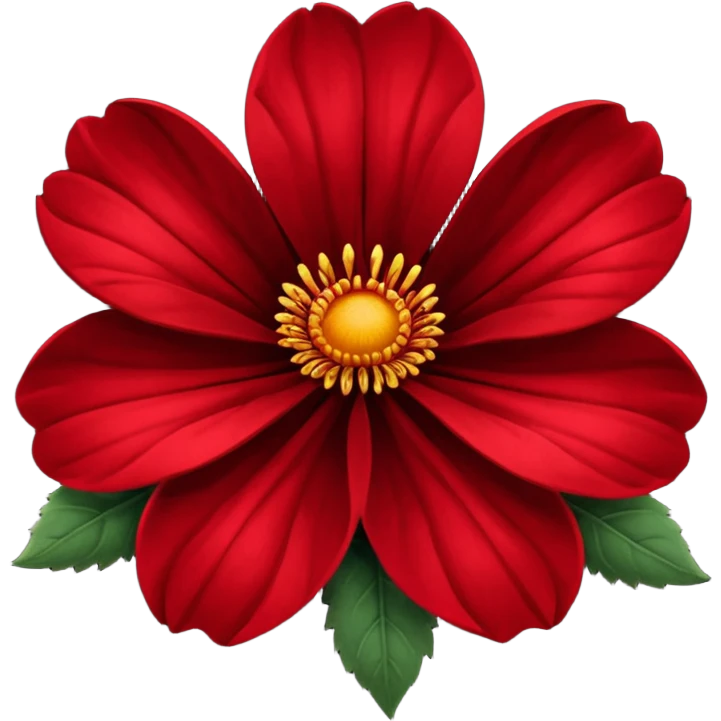 really dark red flowers emoji