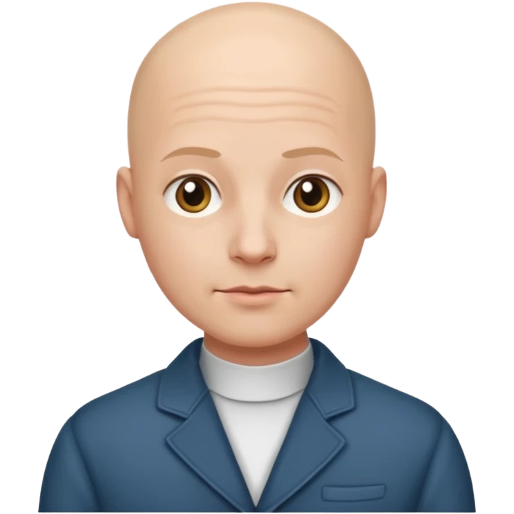 Bald  in nice outfit emoji