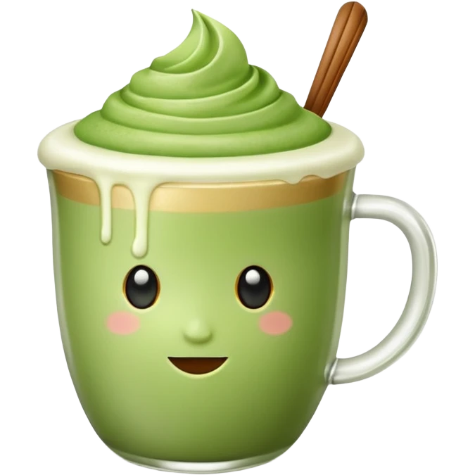 Matcha latte emoji