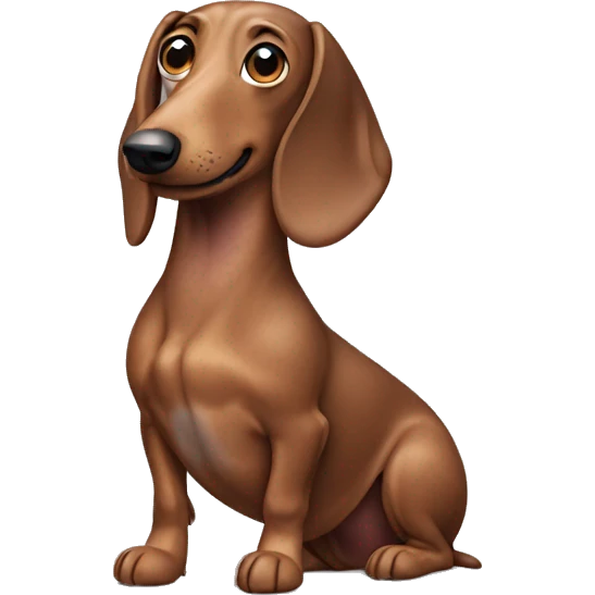 Dapple Wiener dog  emoji