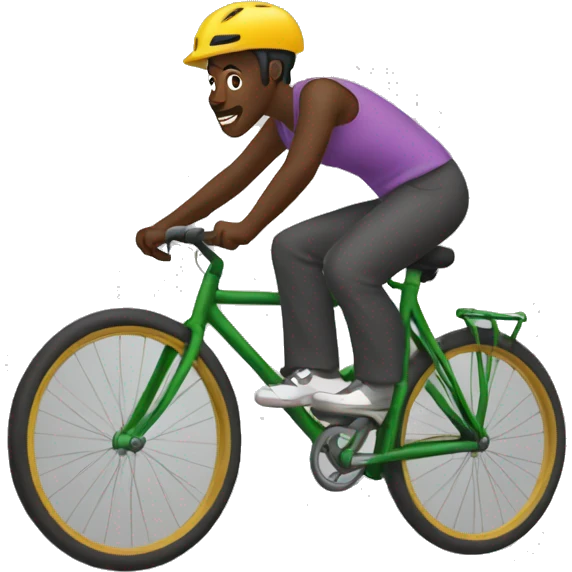 mamady doumbouya sur un velo emoji